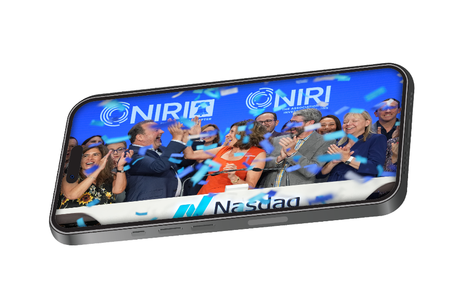 NIRI Investor Relations Rebrand header