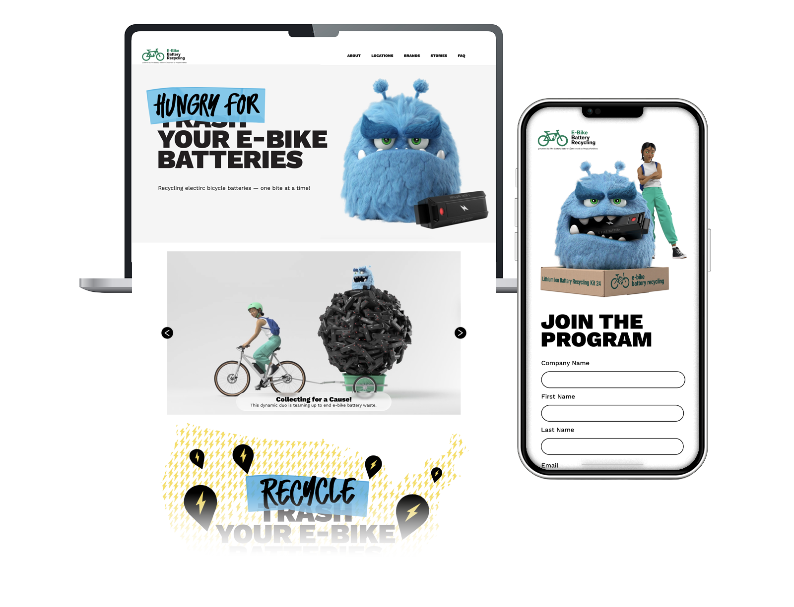 Hungry for Batteries project mockup